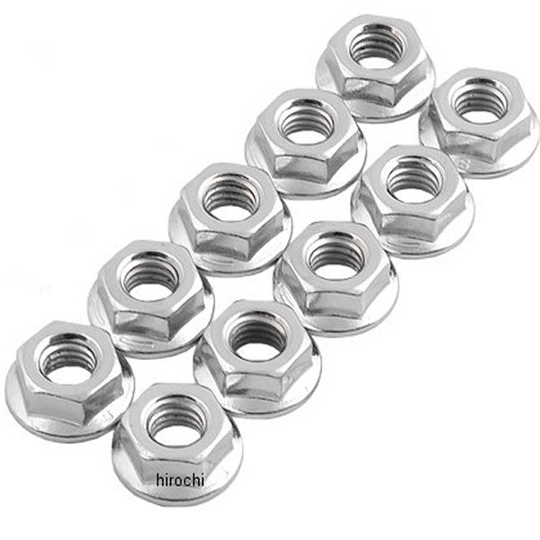 ガードナーウェスコット ナット フランジ 3/8"-24 クローム 細目 (10個入り)