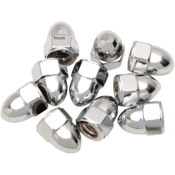 ナット ドングリ(ACORN) 1/4"-20 クローム (10個入り)