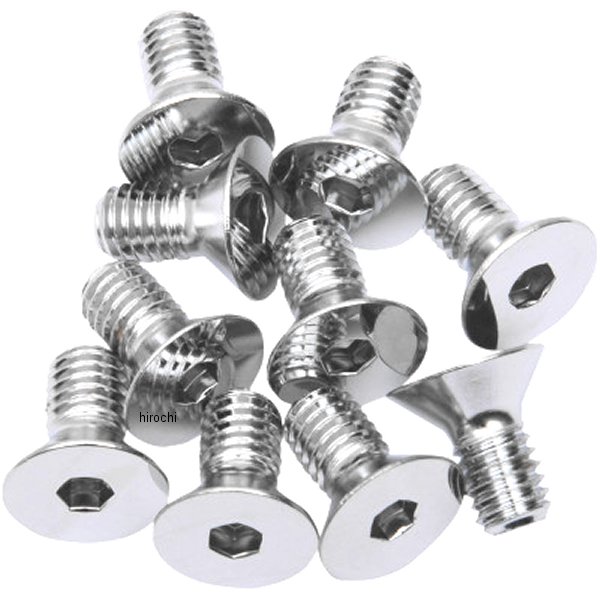 六角穴付きボタンボルト 3/8"x 16 x 3/4インチ(19mm) クローム (10個入り)