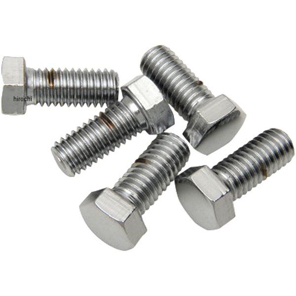 六角ボルト 7/16"x 14 x 1インチ(25mm) クローム (5個入り)