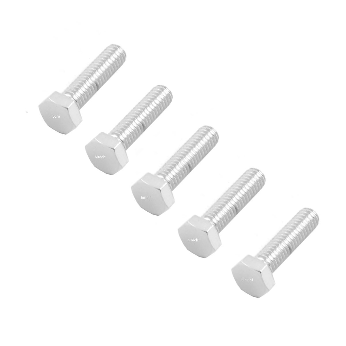 六角ボルト 7/16"x 14 x 1.25インチ(32mm) クローム (5個入り)