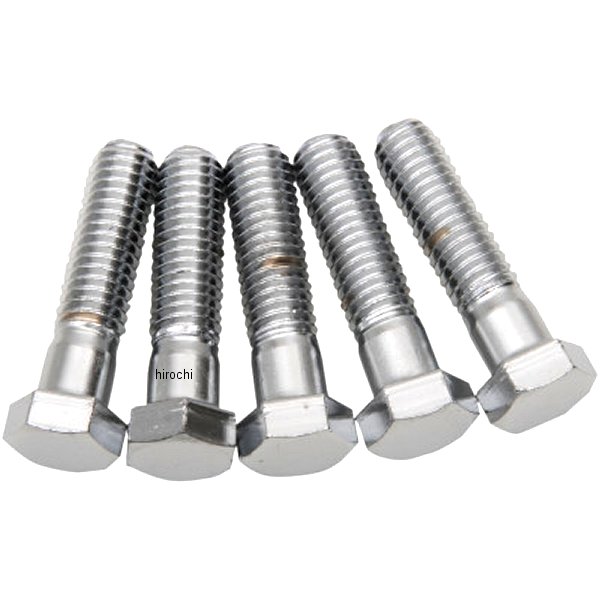 六角ボルト 7/16"x 14 x 1.75インチ(44mm) クローム (5個入り)