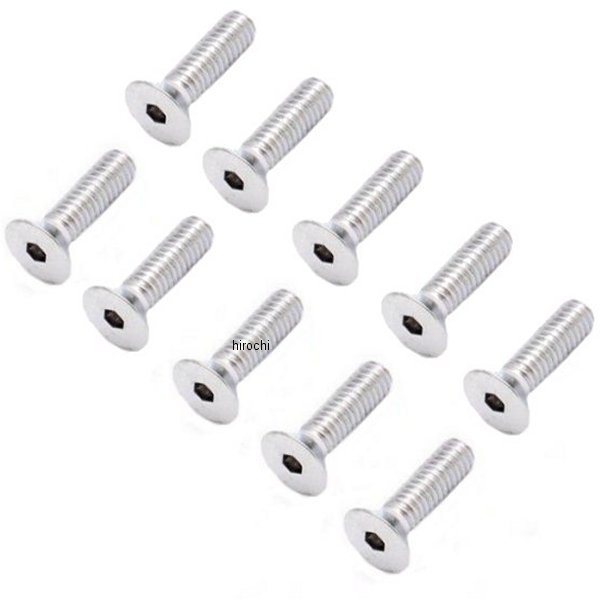 六角穴付きボタンボルト #8 x 32 x 5/8インチ(16mm) クローム (10個入り)