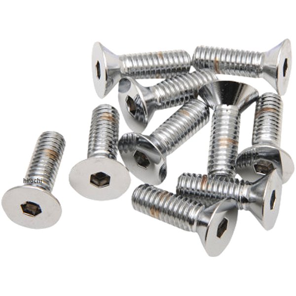 六角穴付きボタンボルト 5/16"x 18 x 1.25インチ(32mm) クローム (10個入り)