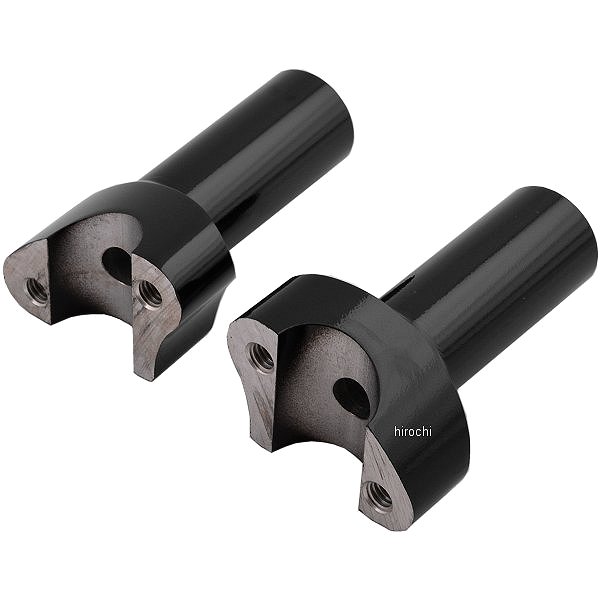 1インチハンドルバー 3.5インチ(89mm)高 ライザー ストレート 黒