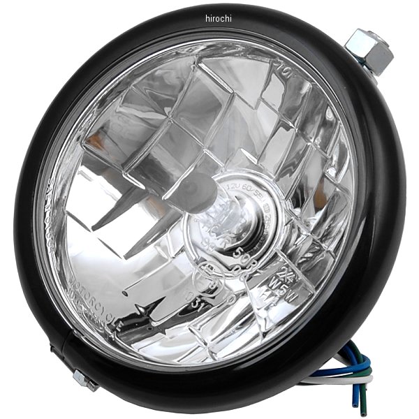 ヘッドライト 5.75インチ 55/60W 84年-06年 XL、FX 黒