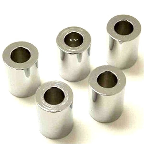 Machine スペーサー クローム 1/4インチ(6mm) x 厚さ 3/4インチ(19mm) (5個入り)