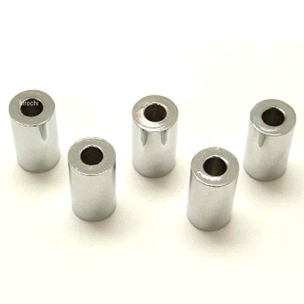 Machine スペーサー クローム 1/4インチ(6mm) x 厚さ 1インチ(25mm) (5個入り)