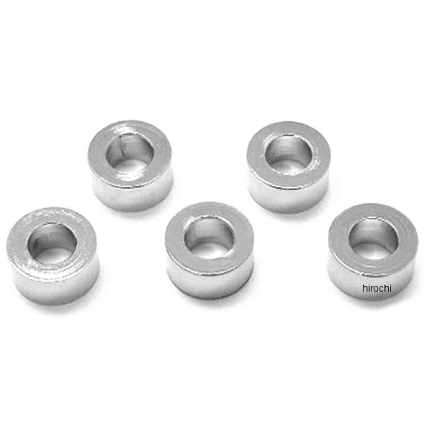 Machine スペーサー クローム 3/8インチ(9.5mm) x 厚さ 3/8インチ(9.5mm) (5個入り)