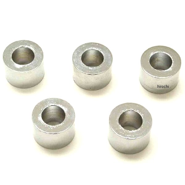 Machine スペーサー クローム 3/8インチ(9.5mm) x 厚さ 1/2インチ(13mm) (5個入り)