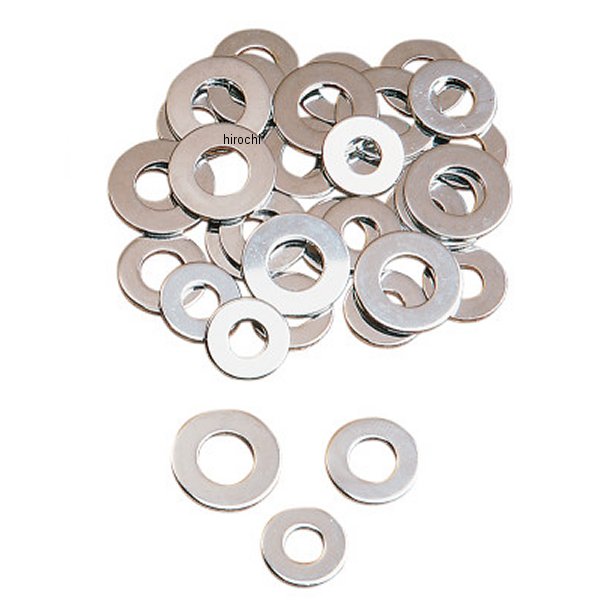 ワッシャーキット SAE フラット クローム (35個入り)