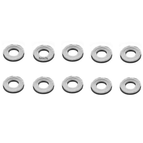 ワッシャー フラッ 内径7/16インチ(11mm)、外径11/16インチ(17mm)、厚さ 5/64インチ(2mm) (10個入り)