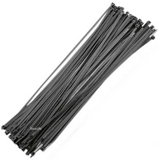 結束バンド 7.5インチ(191mm) 黒 (100本入り)