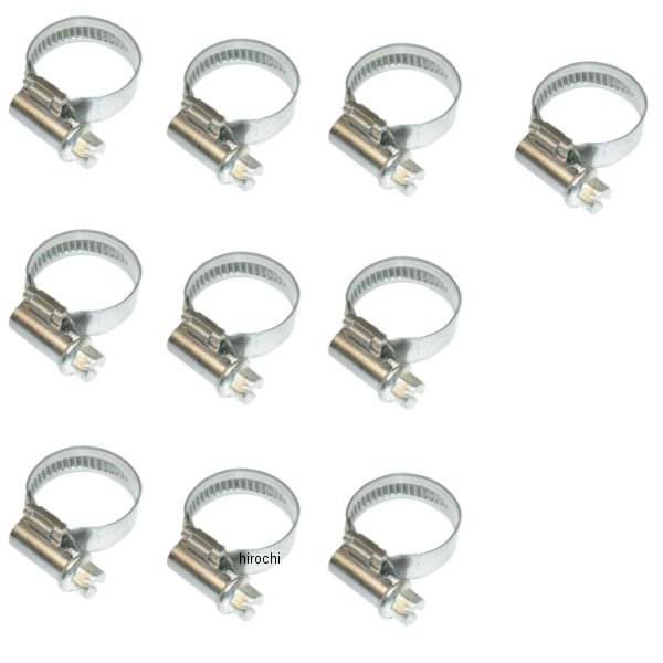 【セール特価】 ホース クランプ 8-16mm ステンレス (10個入り)