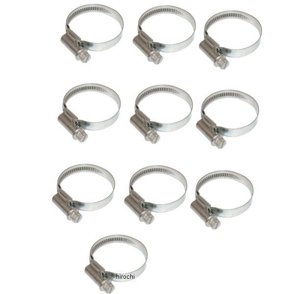 ホース クランプ 32-50mm ステンレス (10個入り)