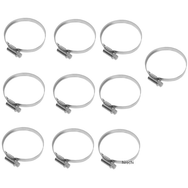 ホース クランプ 60-80mm ステンレス (10個入り)