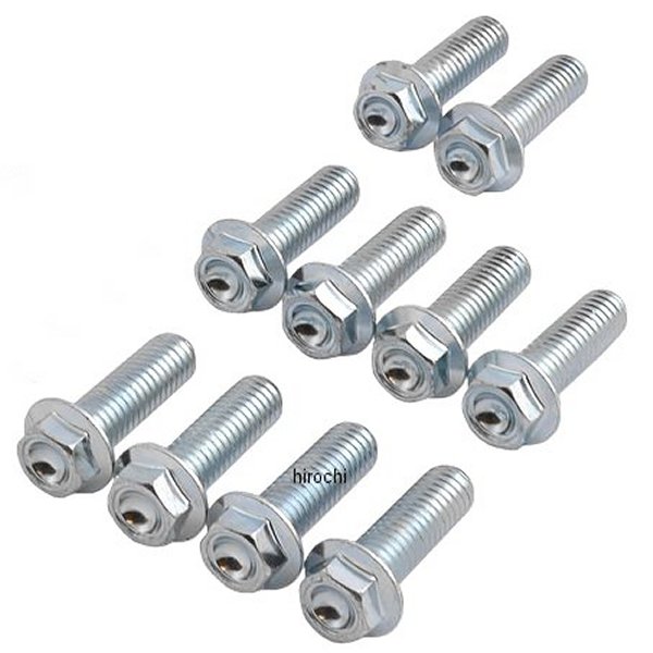 六角ヘッド フランジボルト ロープロファイル ディンプル M8 x 1.25 x 30 (10個入り)