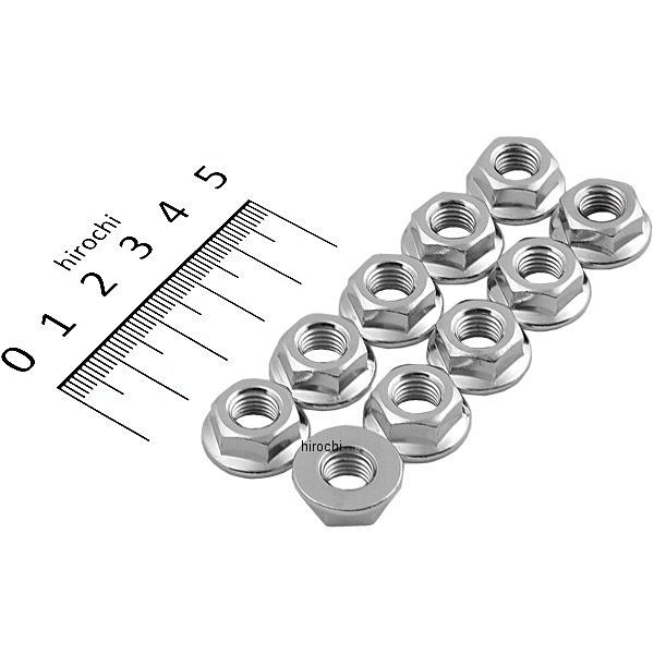 ガードナーウェスコット ナット フランジ 5/16"-24 クローム 細目 (10個入り)