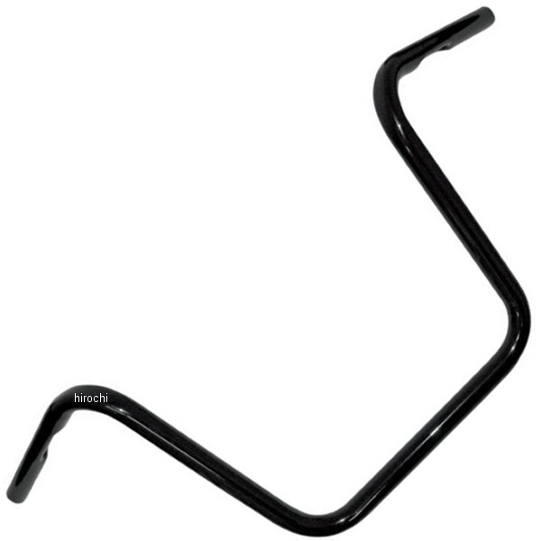 1インチ ハンドルバー エイプ 10インチ 08年以降 FLHR 黒(つや有り)