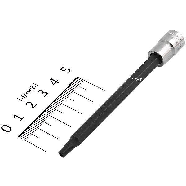 ブルーポイント 1/4インチ トルクス タンパー ドライバー ソケット ロング T25 長さ3 15/16インチ