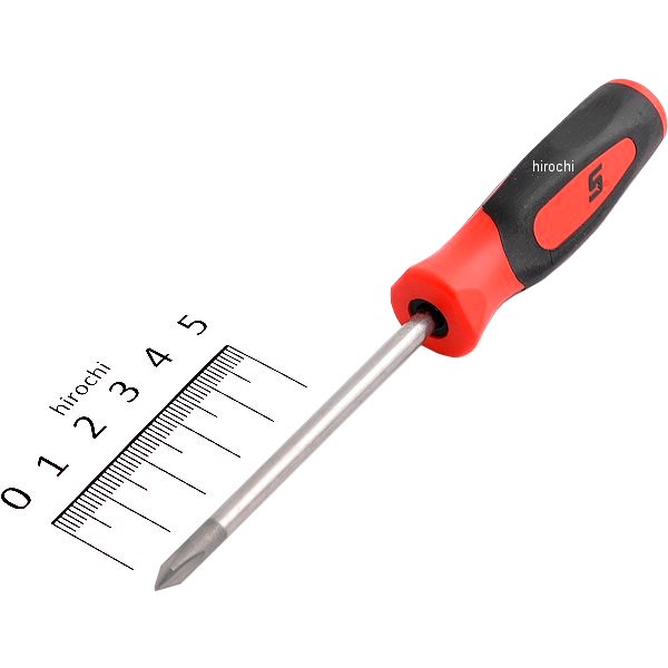 フィリップス ソフトハンドル ミニチップ スクリュードライバー プラス #1 赤