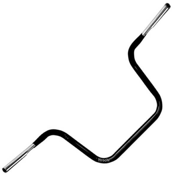 1.25インチ ハンドルバー エイプ 12.5インチ 黒(つや有り)