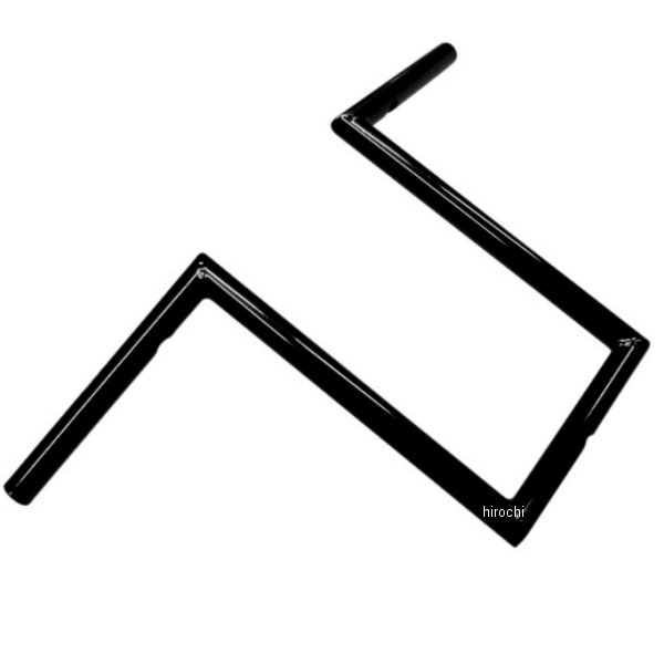 1インチ ハンドルバー ナローZ 12インチ 黒(つや有り)