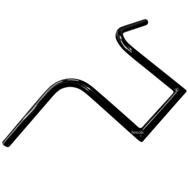 1インチ ハンドルバー Bourbon Ape 10インチ 黒(つや有り)