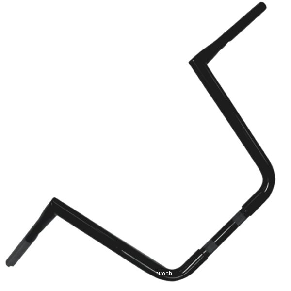 1.25インチ ハンドルバー ピーク 13インチ 黒(つや有り)