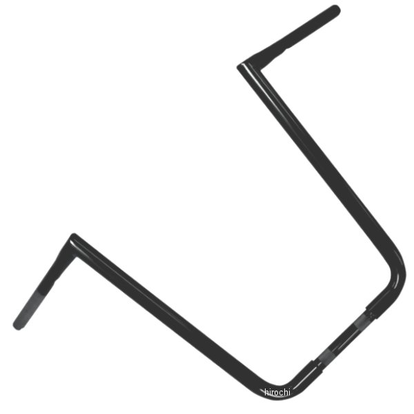 1.25インチ ハンドルバー ピーク 19インチ 黒(つや有り)