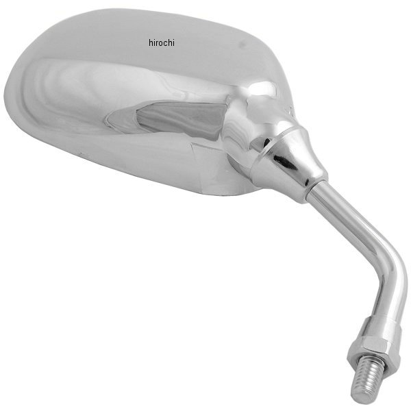 ミニ ミラー 右側 62×95mm 正ねじ M8 メッキ 汎用