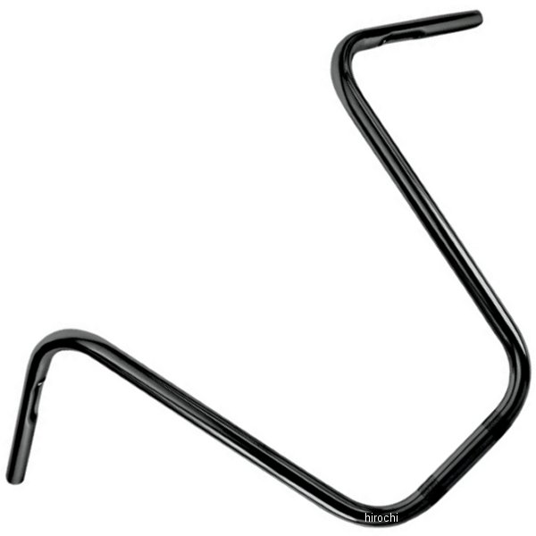 1インチ ハンドルバー 16インチ ナローエイプ 黒