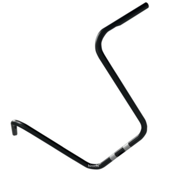 【セール特価】 1インチハンドルバー 16インチ エイプ (ディンプル/穴あけ加工) 黒