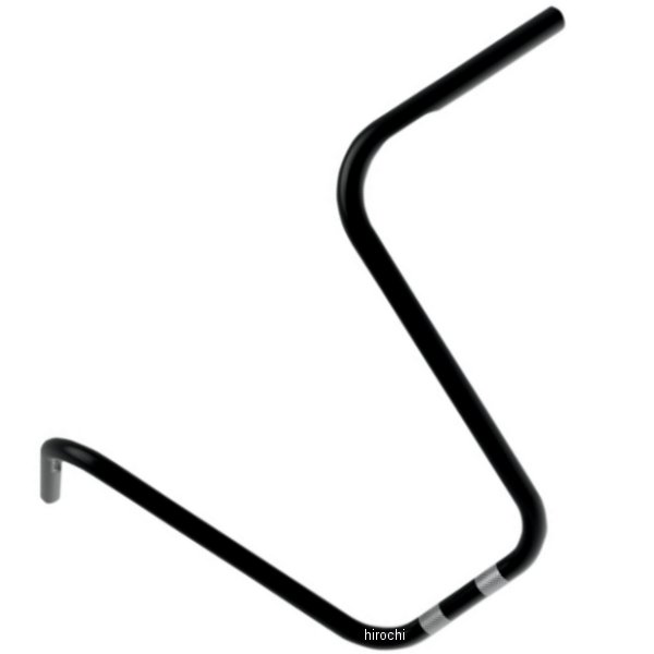 【セール特価】 1インチハンドルバー 16インチ ナロー エイプ (ディンプル加工) 黒