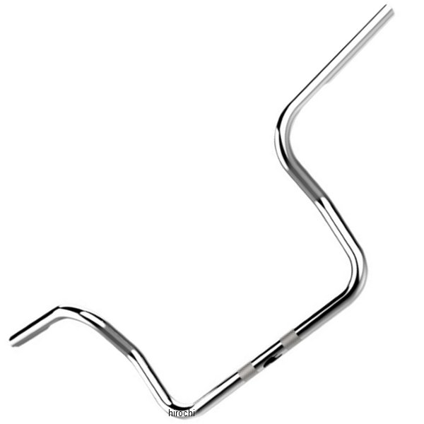 1インチハンドルバー 10インチ ボバー エイプ (ディンプル/穴あけ加工) クローム