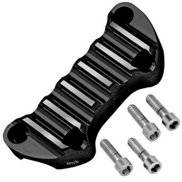 1インチ ハンドルバー トップ クラップ 黒