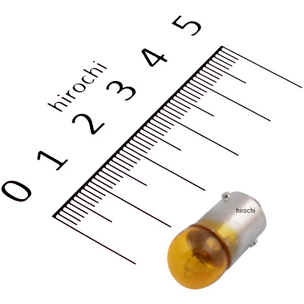 口金シングル球 12V3.4W メーター/ポジション球 (イエロー) (1個売り)