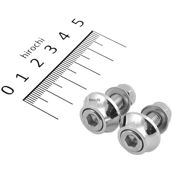 SUSナンバープレート固定用キャップボルト/ナットセット クロム