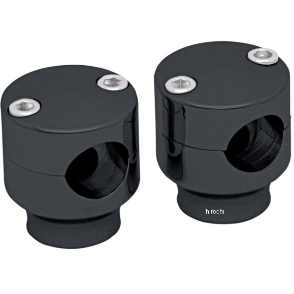 1インチハンドルバー 1.5インチ(38mm)高 ライザー 黒