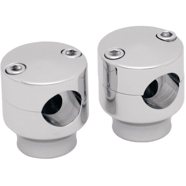 1インチハンドルバー 1.5インチ(38mm)高 ライザー クローム