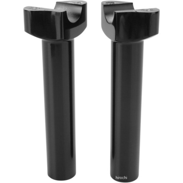 1インチハンドルバー 6.5インチ(140mm)高 ライザー ストレート 黒