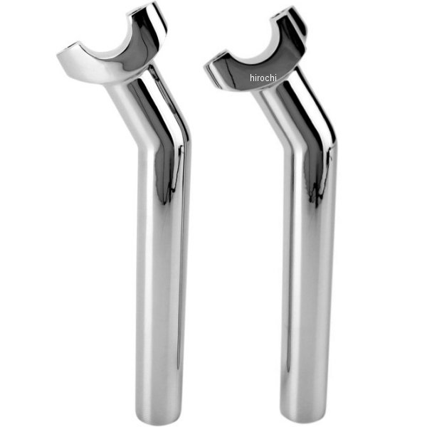 1インチハンドルバー 8.5インチ(216mm)高 ライザー プルバック クローム