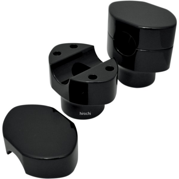 1.25インチハンドルバー 1.5インチ(38mm)高 ライザー スプリンガー 黒