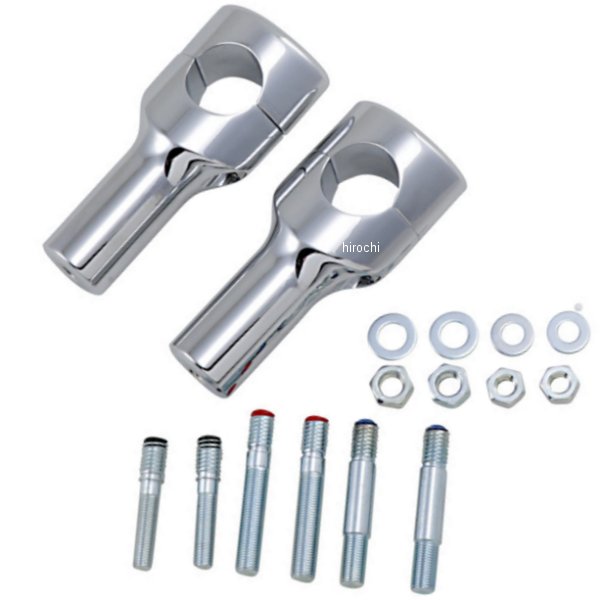 1.5インチハンドルバー 4インチ(102mm)高 ライザー クローム