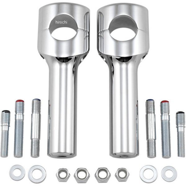 1.5インチハンドルバー 6インチ(152mm)高 ライザー クローム