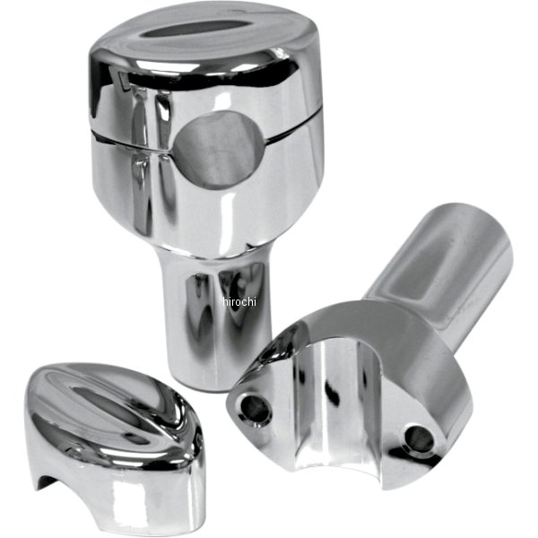 1.25インチハンドルバー 3インチ(76mm)高 ライザー クローム MOHAWK