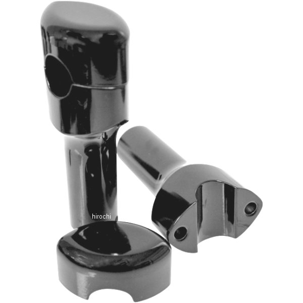 1.25インチハンドルバー 4インチ(102mm)高 ライザー 黒 スムース