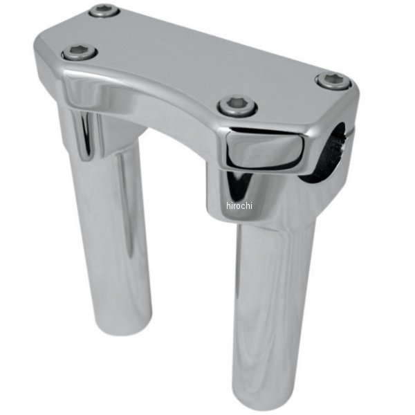 1インチハンドルバー 6インチ (152mm)高 ライザー クランプ付き クローム