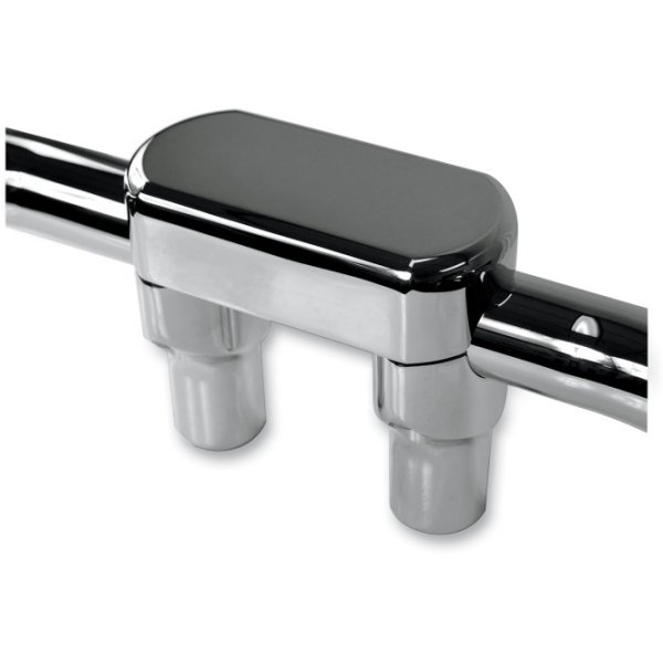 1.25インチハンドルバー 3インチ(76mm)高 ライザー クランプ付き クローム