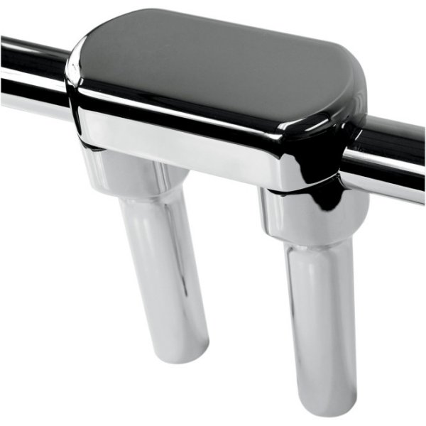 1.25インチハンドルバー 6インチ(152mm)高 ライザー クランプ付き クローム